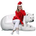 Design Toscano Brawny Polar Bear Bench Sculpture NE1600177
